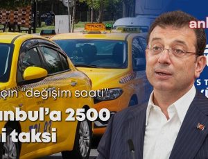 İstanbul’a 2 bin 500 yeni taksi, Ekrem İmamoğlu: Destek verenlere teşekkürler