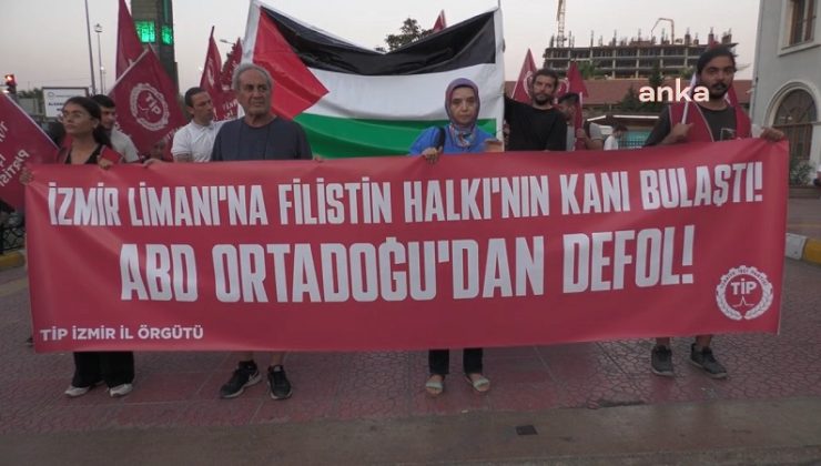 TİP, İzmir Limanı’na demirleyen ABD savaş gemisini protesto etti